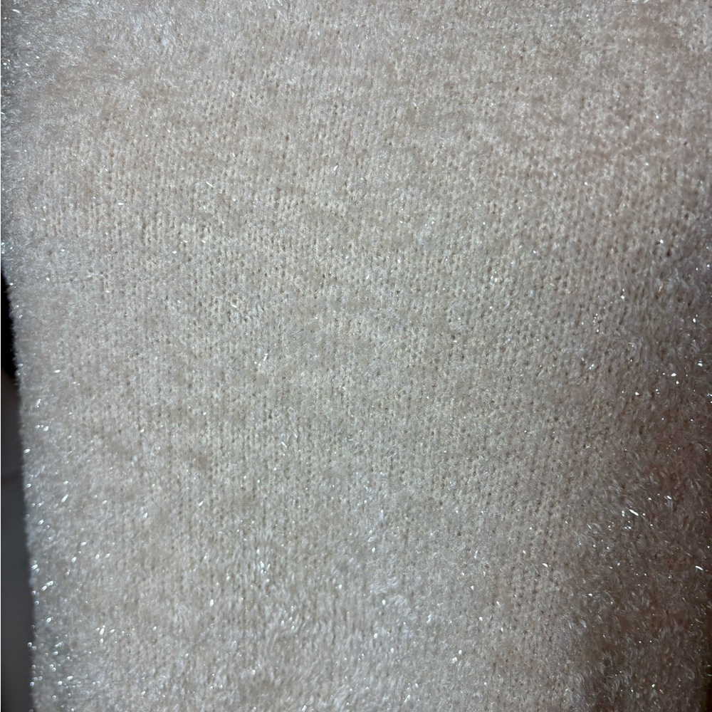 Lovers + Friends Crop Blush Sparkle Knit Sweater - Picture 4 of 8